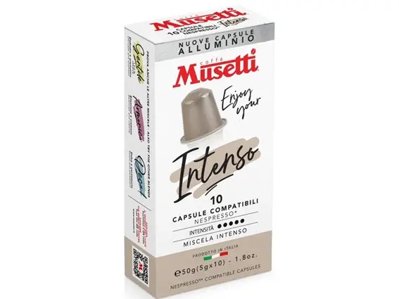 capsula compatible nespresso cafe musetti intenso
